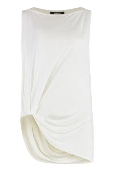 JACQUEMUS JACQUEMUS SQUARE NECK TOP