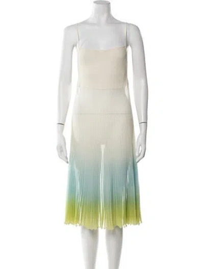 Pre-owned Jacquemus Square Neckline Knee-length Dress In Neutral