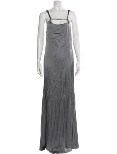 Pre-owned Jacquemus Square Neckline Long Dress W/ Tags In Gray