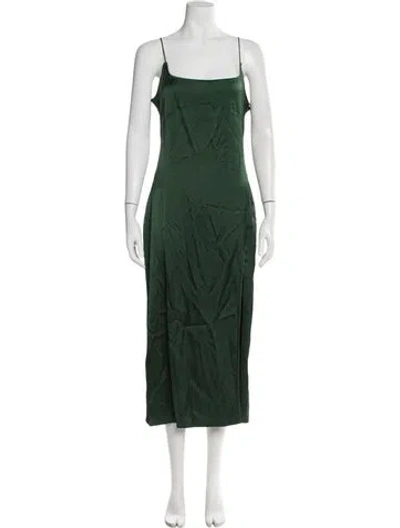 Pre-owned Jacquemus Square Neckline Long Dress W/ Tags In Green