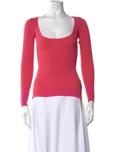 Pre-owned Jacquemus Square Neckline Long Sleeve Top In Pink
