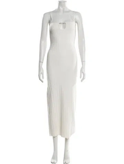Pre-owned Jacquemus Square Neckline Midi Length Dress W/ Tags In Neutral