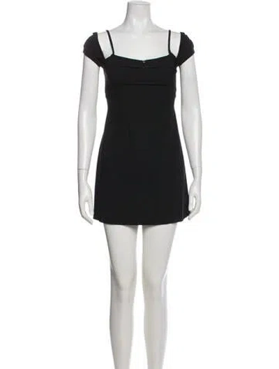 Pre-owned Jacquemus Square Neckline Mini Dress In Blue