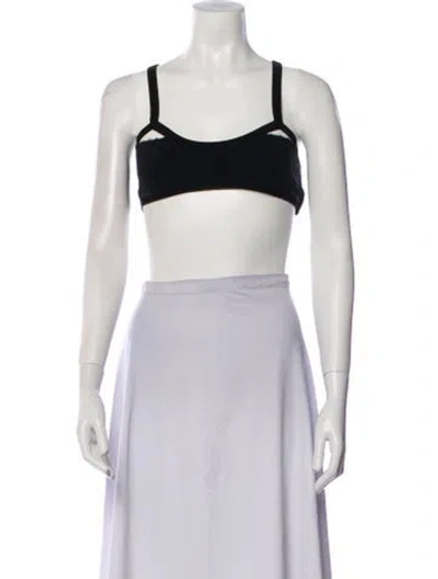 Pre-owned Jacquemus Square Neckline Sleeveless Crop Top In White
