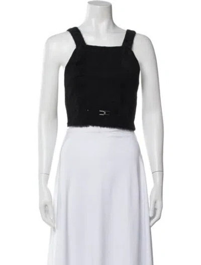Pre-owned Jacquemus Square Neckline Sleeveless Crop Top In White