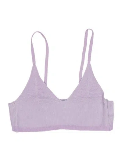 Pre-owned Jacquemus Square Neckline Sleeveless Sports Bra In Purple
