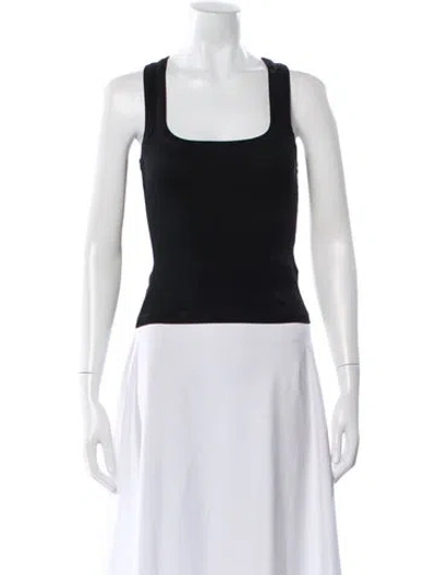 Pre-owned Jacquemus Square Neckline Sleeveless Top In Black