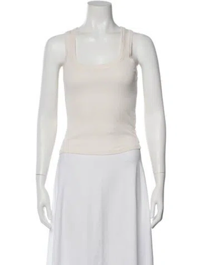 Pre-owned Jacquemus Square Neckline Sleeveless Top In Gray