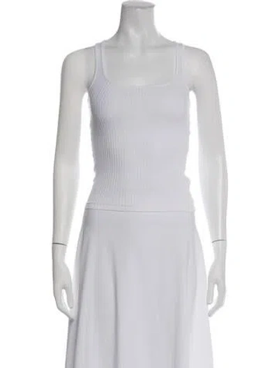Pre-owned Jacquemus Square Neckline Sleeveless Top In White