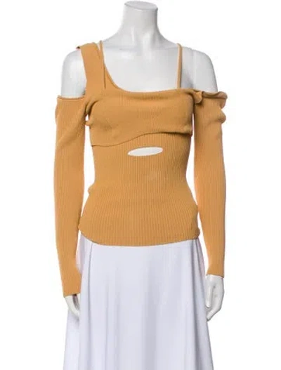 Pre-owned Jacquemus Square Neckline Sweater In Neutral