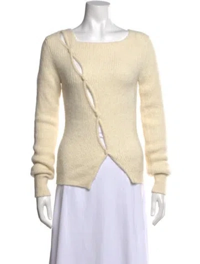 Pre-owned Jacquemus Square Neckline Sweater In Neutral