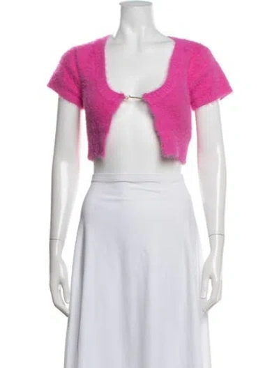 Pre-owned Jacquemus Square Neckline Sweater In White