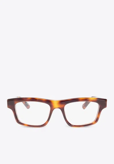 Jacquemus Square Optical Glasses In Transparent