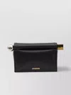 Jacquemus Square Round Clutch Pouch In Black