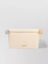 Jacquemus Square Round Leather Clutch Bag