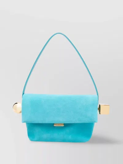Jacquemus Square Round Leather Shoulder Bag