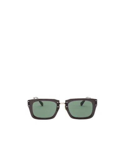Jacquemus Square Sunglasses In Green