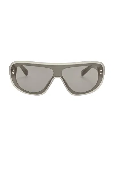 Jacquemus Square Sunglasses In Sanded Smoke  Silver  & Khaki