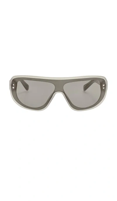 Jacquemus Square Sunglasses In Sanded Smoke  Silver  & Khaki