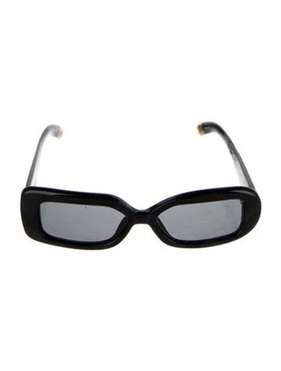 Pre-owned Jacquemus Square Tinted Sunglasses In Black