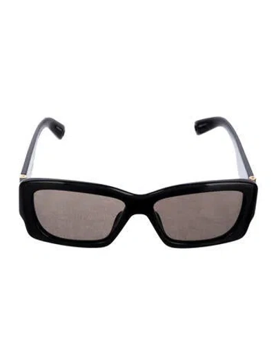 Pre-owned Jacquemus Square Tinted Sunglasses In Black
