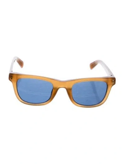 Pre-owned Jacquemus Square Tinted Sunglasses In Brown