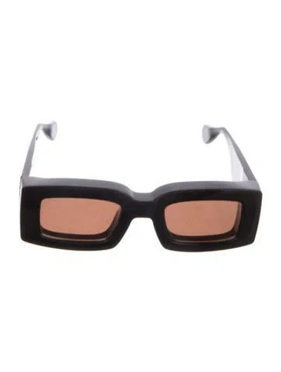 Pre-owned Jacquemus Square Tinted Sunglasses In Brown