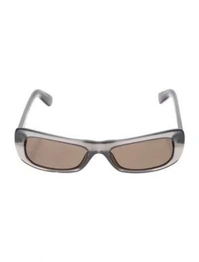 Pre-owned Jacquemus Square Tinted Sunglasses In Gray