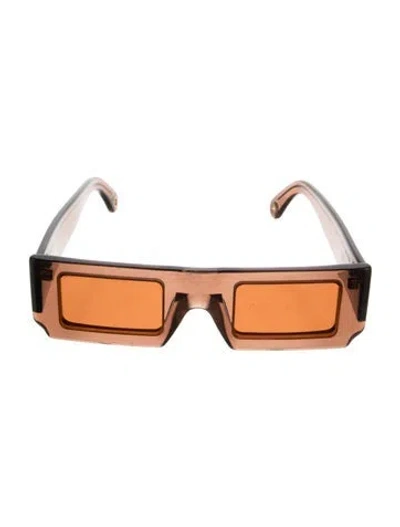 Pre-owned Jacquemus Square Tinted Sunglasses In Neutrals