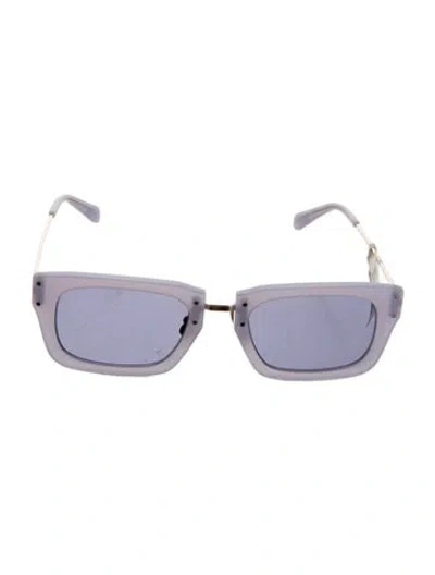 Pre-owned Jacquemus Square Tinted Sunglasses In Purple