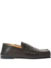 Jacquemus Square-toe Loafers In Brown