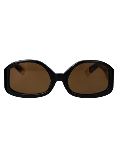 Jacquemus Squared Sunglasses Jac15 C1 Sun In Black