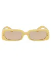 Jacquemus Yellow 'les Lunettes Azzuro' Sunglasses In Yellow