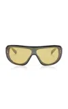 Jacquemus Square-frame Acetate Sunglasses In Black