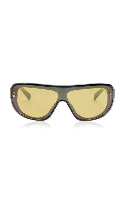 Jacquemus Square-frame Acetate Sunglasses In Black