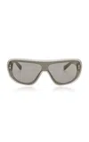 Jacquemus Square-frame Acetate Sunglasses In Grey