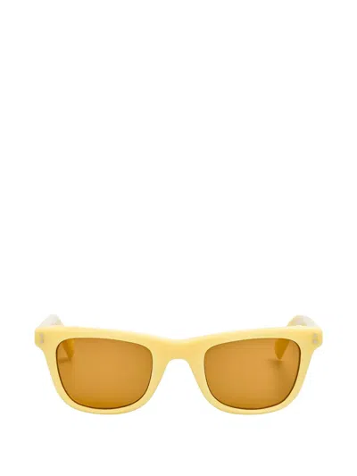 Jacquemus Square-frame Sunglasses In Yellow