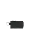 Jacquemus The Cuerda Zipped Leather Cardholder In Green