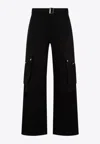 Jacquemus Straight Cargo Pants In Black