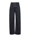 Jacquemus Denim Trousers With Belt Loops In Black