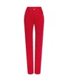 Jacquemus Straight Jeans In Red