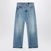 Jacquemus Straight Leg Denim Pants In Indigo Color Men In Blue