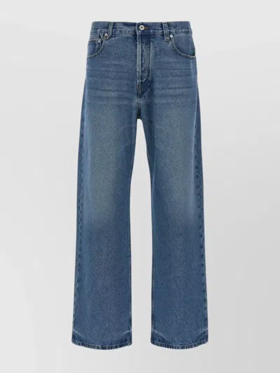 JACQUEMUS STRAIGHT LEG DENIM TROUSERS WITH BELT LOOPS
