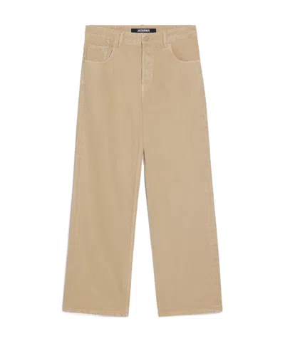 Jacquemus Straight-leg Jeans In Nude