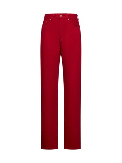 Jacquemus Straight-leg Jeans In Red