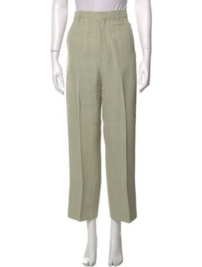 Pre-owned Jacquemus Straight Leg Pants In Green