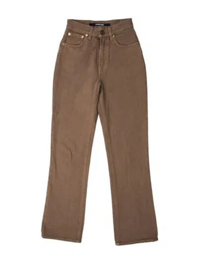 Pre-owned Jacquemus Straight Leg Pants In Neutral