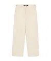 Jacquemus Cropped Tailored Pants In White