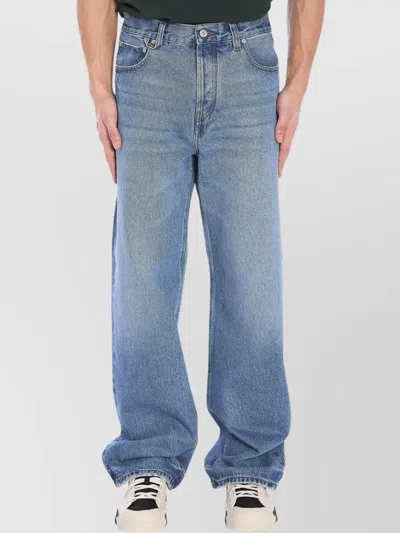 JACQUEMUS STRAIGHT-LEG TROUSERS WITH CONTRAST STITCHING