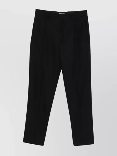JACQUEMUS STRAIGHT TROUSERS WITH PLEATS AND POCKETS